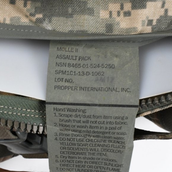 US Army MOLLE II 3 Day Mission Assault Backpack - Picture 10 of 16